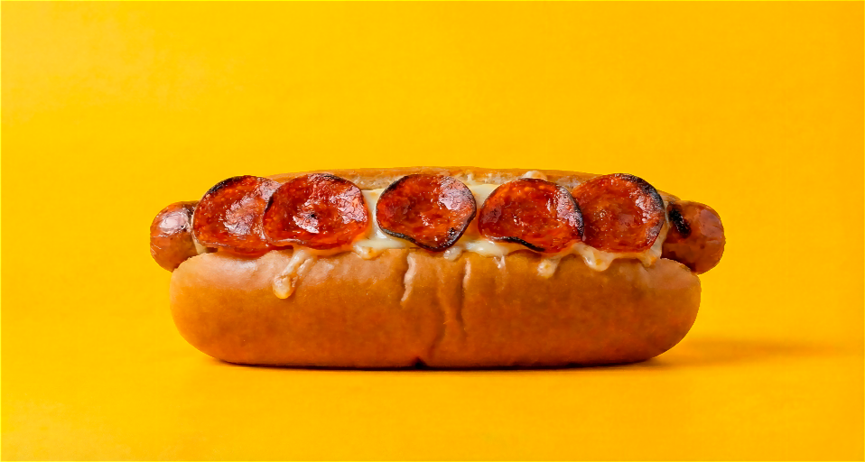 Pizza Lunar hocho mozzarella pepperoni Moon Burger