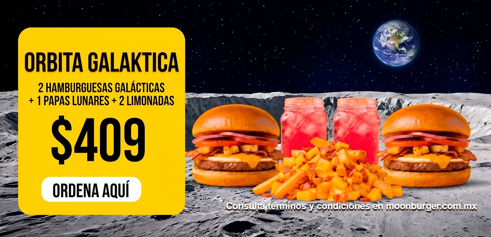Órbita Galáctica — Promo Moon Burger